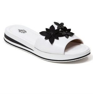 French Blu water slide shoe black white pool summer